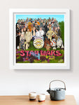 star wars art print digital beatles sgt peppers