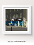 cork art print of sir henrys club for sale