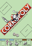 Corkopoly Board game Art Print. Monopoly Cork. 