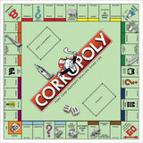 Cork art print of landmarks and places. Monopoly board of Cork city and county.