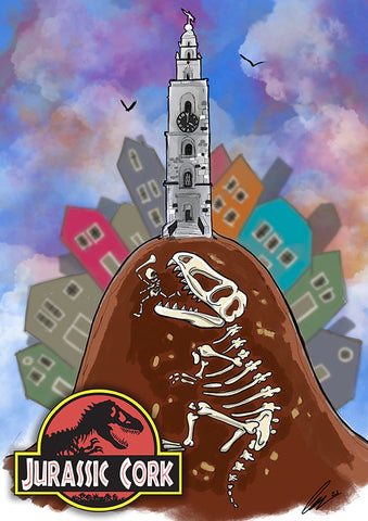 Jurassic Cork A4 Poster