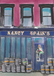 Cork art print of Nancy Spain's