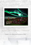 The Northern Side Lights A4 Art Print