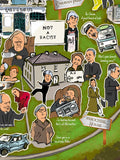 father ted craggy island map art print