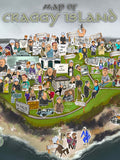 craggy island map art print father ted