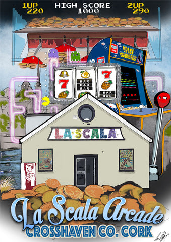 crosshaven cork art print la scala arcade