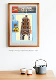 cork art prints of youghal clock tower lego